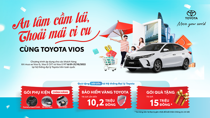 Vios Ưu Đãi Khủng Mua 1 Tặng 3 Thả Ga Rinh Quà