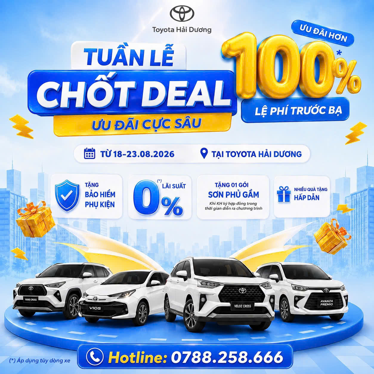 Khuyến Mãi Toyota Hải Dương 18-23/08/2026