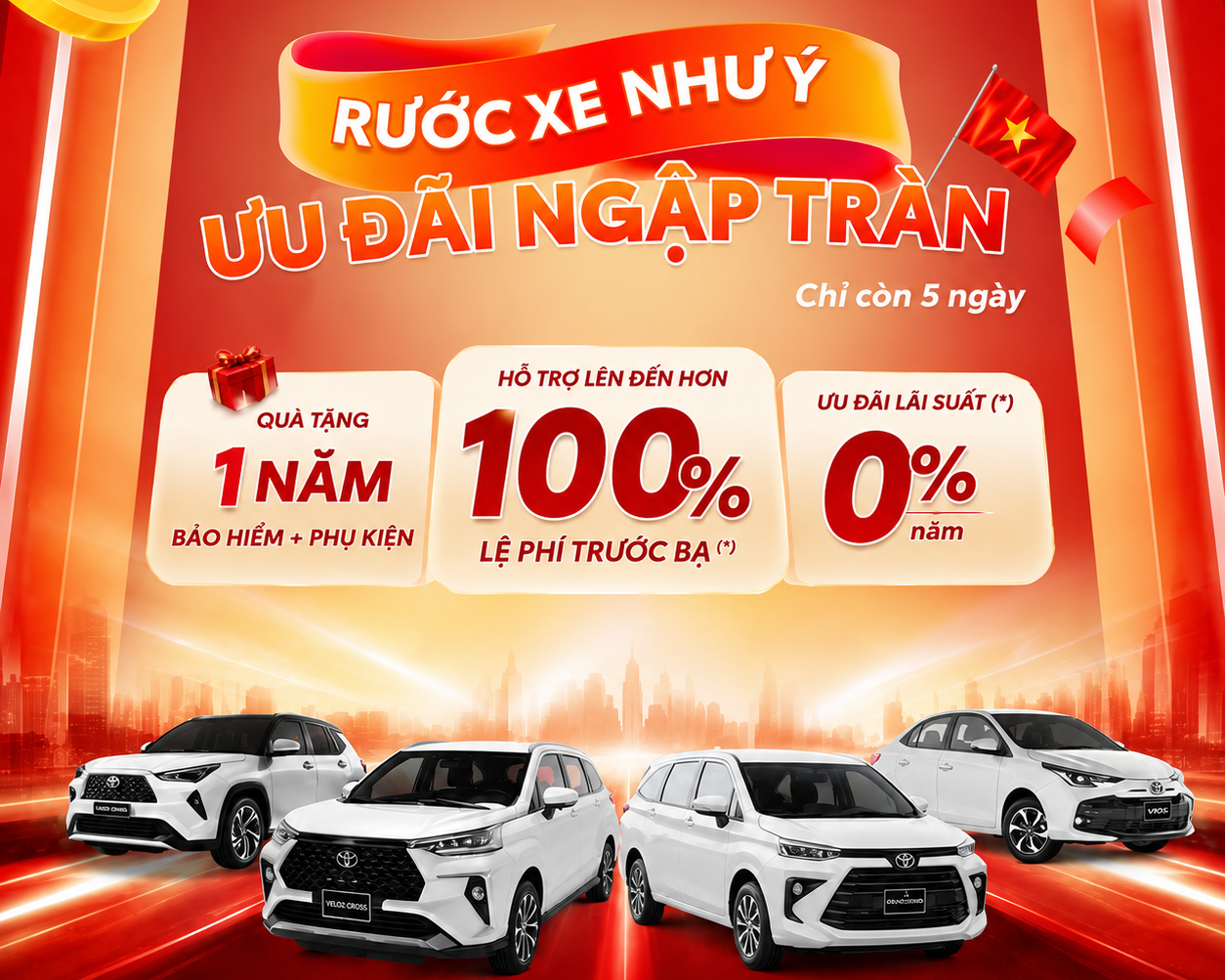 Đếm ngược 5 ngày – Rước xe mới, đón Đại lễ 2/9