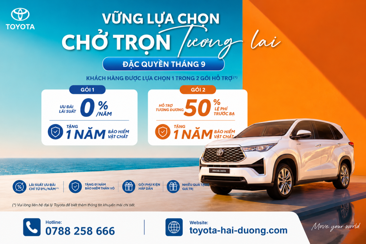 Toyota Innova Cross Ưu Đãi Tháng 9 | Toyota Hải Dương