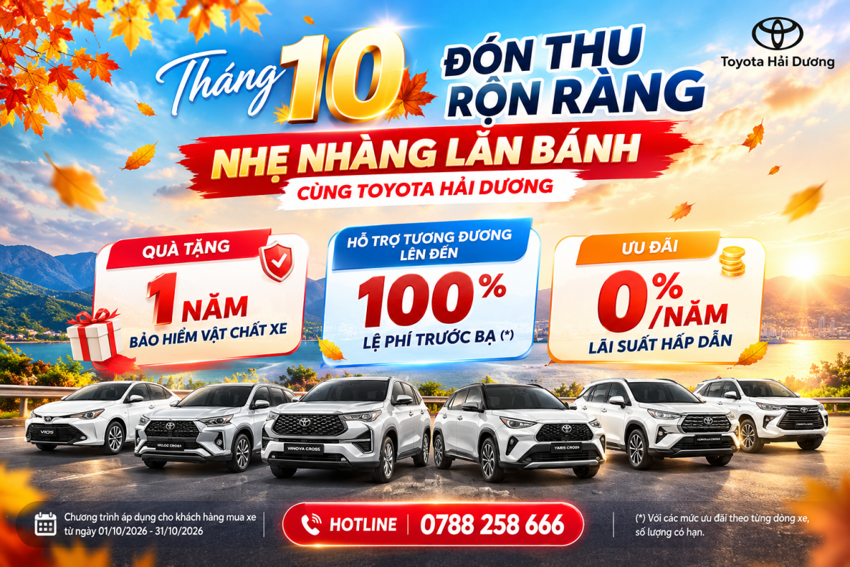 Ưu Đãi Toyota Tháng 10/2026